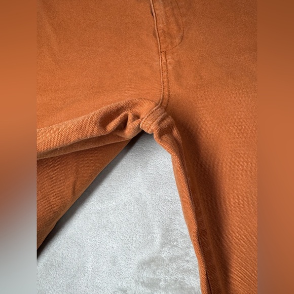 Madewell Curvy Slim Emmet Wide Leg Crop Nutmeg Burnt Orange Pants Size 31 - Picture 5 of 16